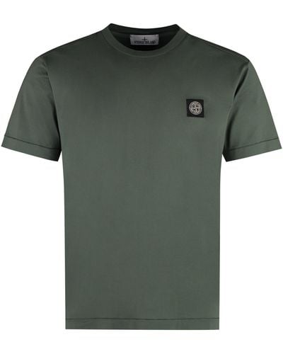 Stone Island Cotton Crew-neck T-shirt - Green