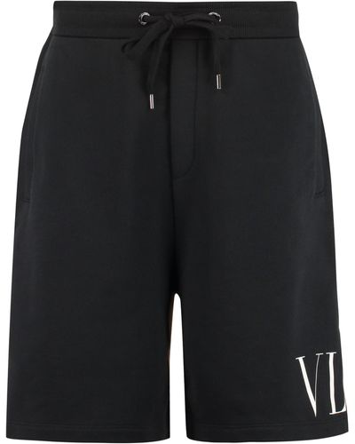 Valentino Cotton Bermuda Shorts - Multicolour