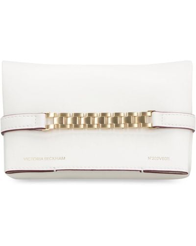 Victoria Beckham Leather Mini Pouch - White