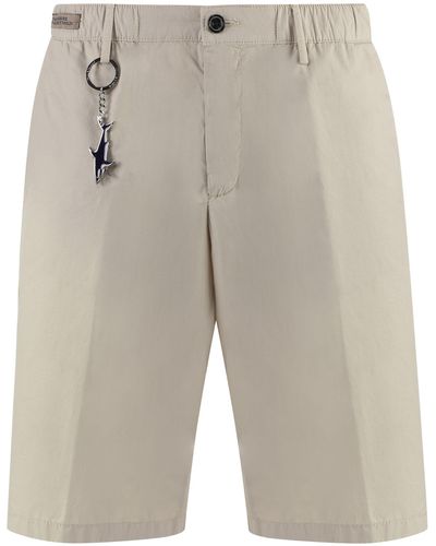 Paul & Shark Cotton Bermuda Shorts - Grey