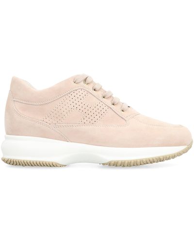 Hogan Interactive Suede Trainers - Pink