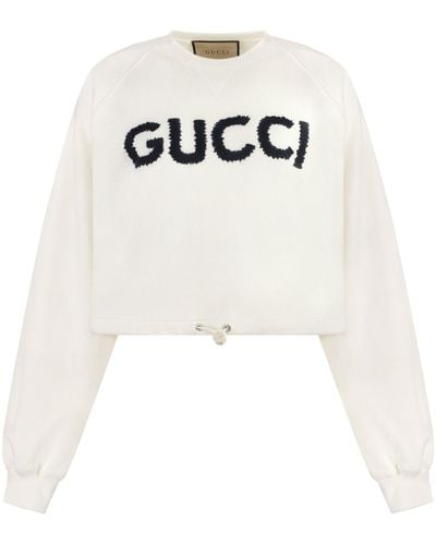 Gucci Felpa in jersey - Bianco