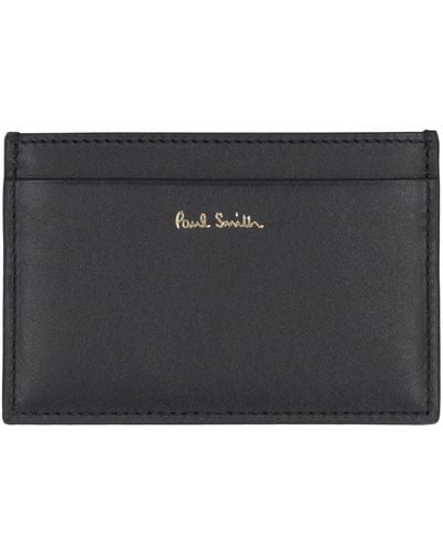 Paul Smith Leather Card Holder - Grey