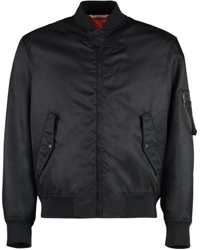 Valentino Nylon Bomber Jacket - Black