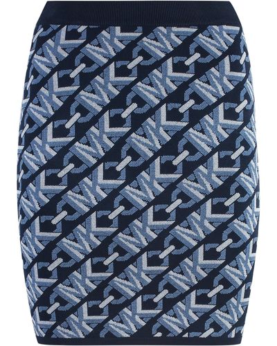 MICHAEL Michael Kors Jacquard Knit Skirt - Blue