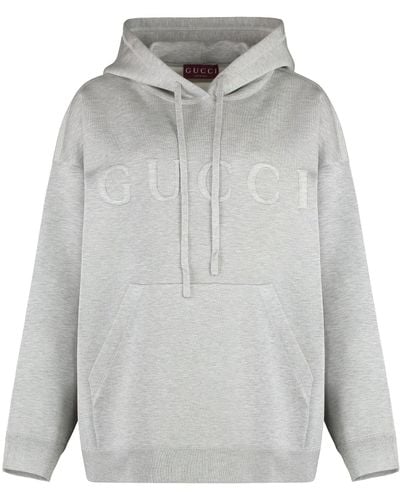 Gucci Knitted Hoodie - Gray