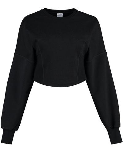 Pinko Cotton Crew-neck Sweatshirt - Black