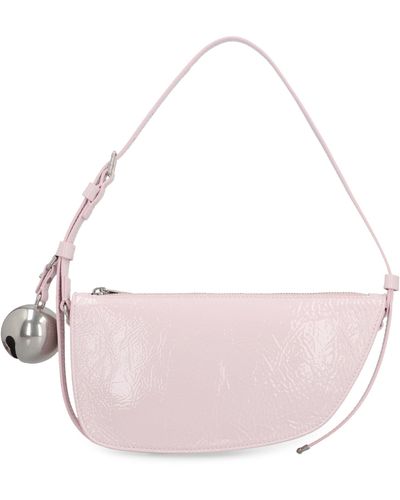Burberry Shield Sling Leather Shoulder Bag - Pink