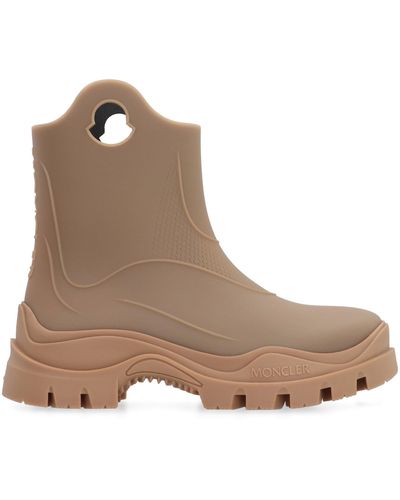 Moncler Misty Rubber Boots - Brown