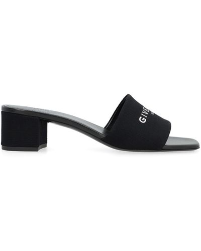 Givenchy Mules 4G in tessuto - Nero