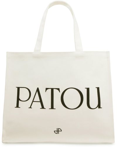 Patou Canvas Tote Bag - White