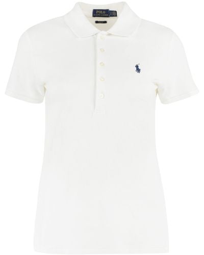 Polo Ralph Lauren Slim Fit Polo -Hemd - Bianco