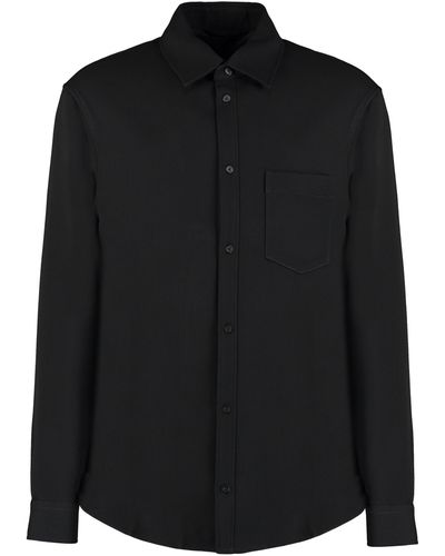 Balenciaga Overshirt in lana vergine - Nero
