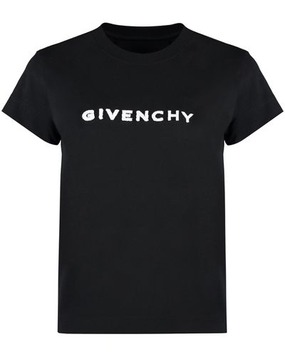Givenchy T-shirt girocollo in cotone - Nero