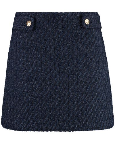 MICHAEL Michael Kors Knitted Mini Skirt - Blue