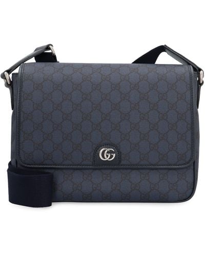 Gucci Ophidia Gg Supreme Fabric Shoulder-Bag - Blue