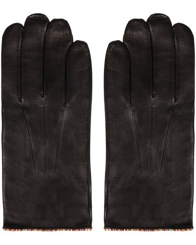 Paul Smith Leather Gloves - Black