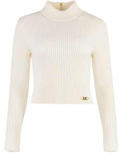 Michael Kors Logo Sweater - White