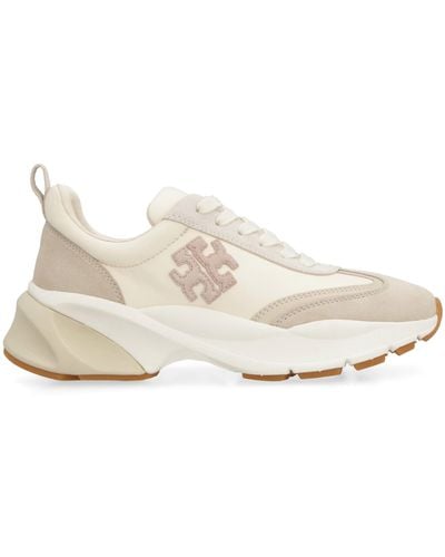 Tory Burch Good Luck Leather Sneakers - White