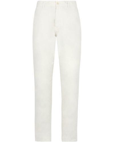 Aspesi Poplin Cotton Trousers - White