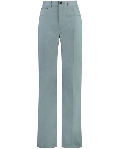 Fendi 5-Pocket Straight-Leg Jeans - Blue