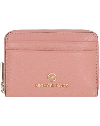 MICHAEL Michael Kors Jet Set Leather Wallet - Pink