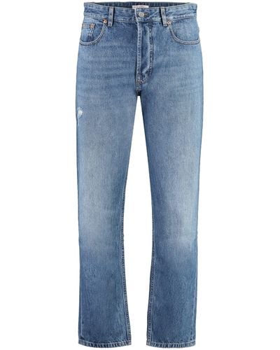 Valentino 5-pocket Straight-leg Jeans - Blue