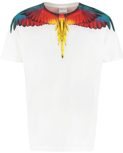 Marcelo Burlon T-shirt in cotone con stampa - Multicolore