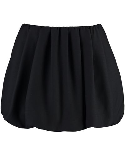 Valentino Crepe Mini Skirt - Black
