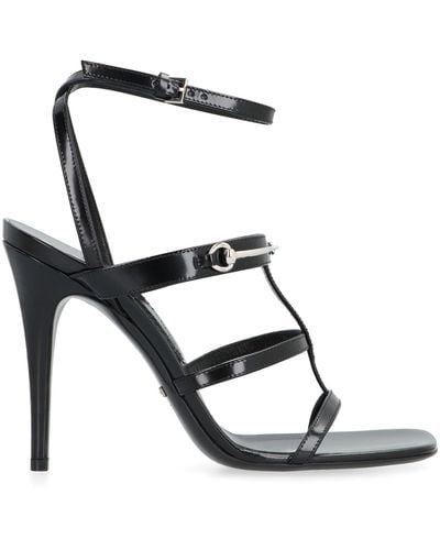 Gucci Heeled Leather Sandals - Black