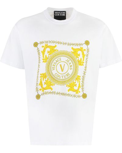 Versace T-shirt V-EMBLEM CHAIN - Bianco