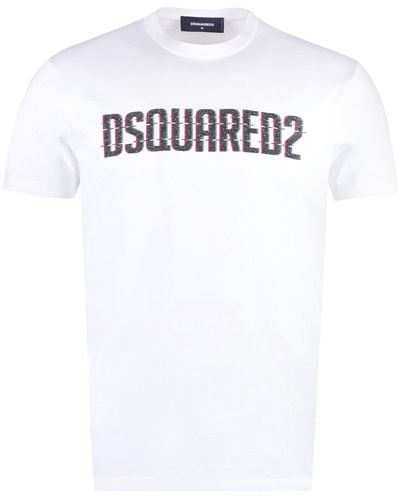 DSquared² T-shirt girocollo in cotone - Bianco