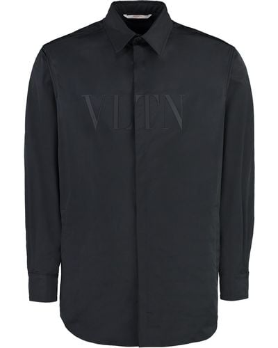 Valentino Technical Fabric Overshirt - Blue