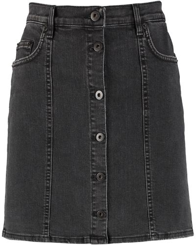 McQ Denim Mini Skirt - Black