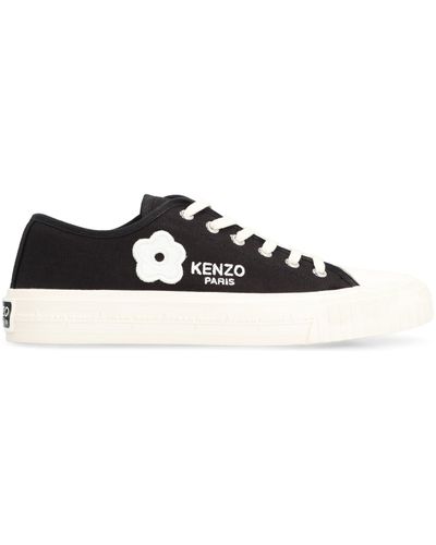 KENZO Foxy Canvas Sneakers - Black
