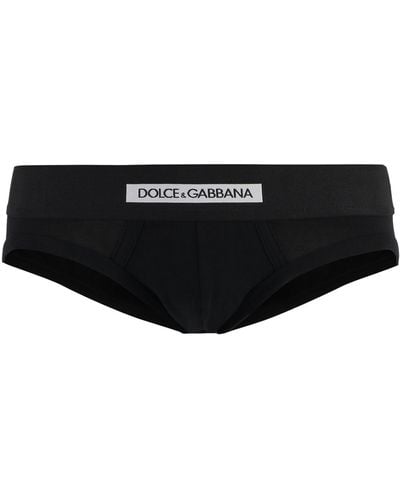Dolce & Gabbana Plain Color Briefs - Black
