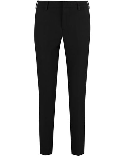 PT01 New York Techno Fabric Tailored Trousers - Black