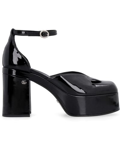 Gucci Ankle-strap Platform Court Shoes - Black