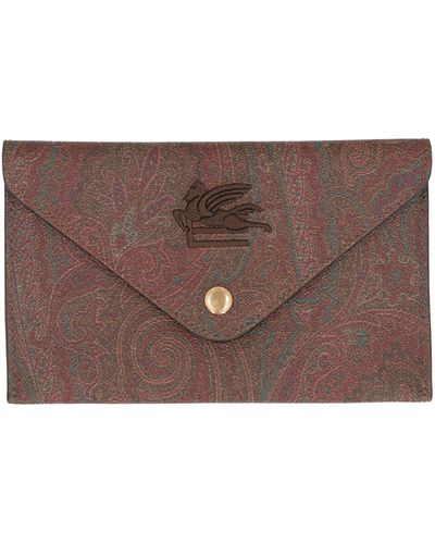 Etro Busta in motivo Paisley - Marrone