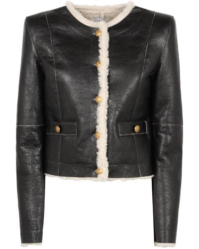 Halfboy Leather Jacket - Black