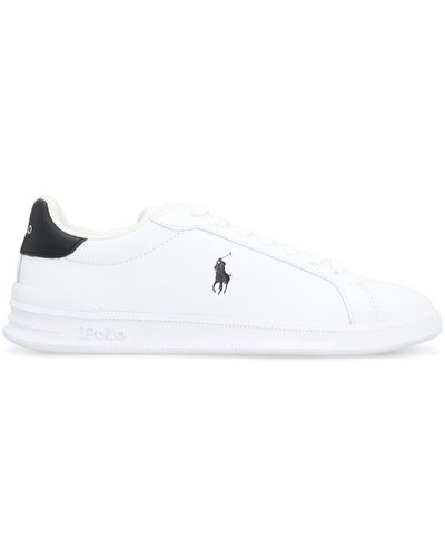 Polo Ralph Lauren Sneakers low-top Heritage Court II in pelle - Bianco