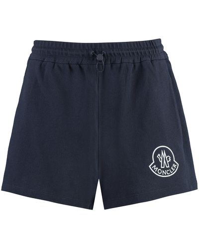 Moncler Shorts in cotone - Blu