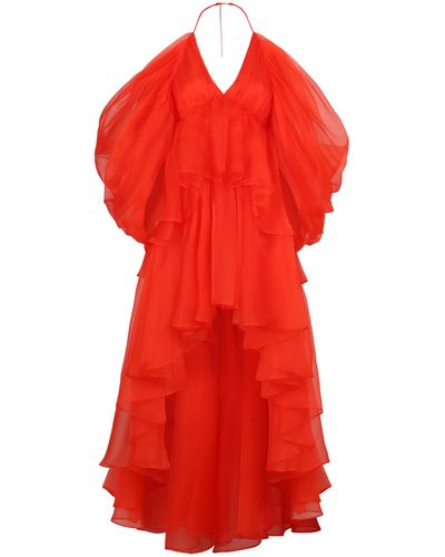 Zimmermann Natura Silk Mini Dress - Red