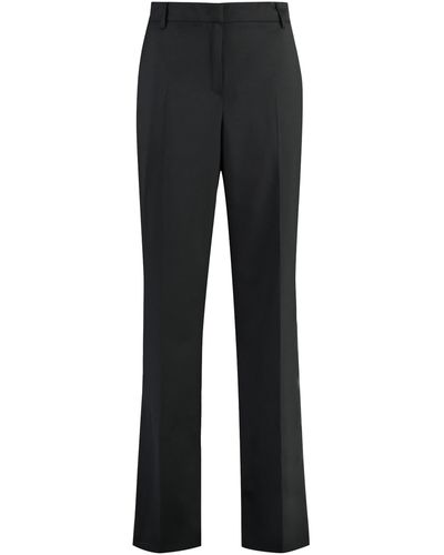 PT01 Ambra Wool Blend Trousers - Black
