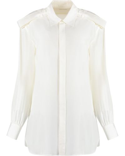 Burberry Silk Shirt - White