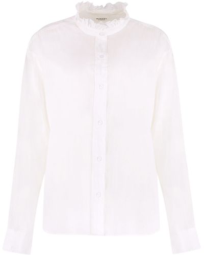 Isabel Marant Camicia Gamble in cotone - Bianco