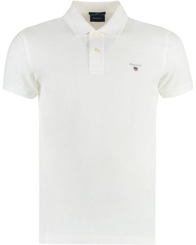 GANT Cotton Piqué Polo Shirt - White