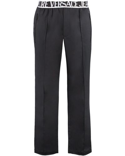 Versace Jeans Couture Stretch Cotton Trousers - Blue