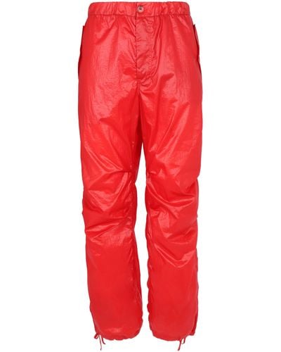 Ferragamo Nylon Cargo Pants - Red