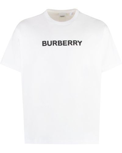 Burberry Cotton Crew-Neck T-Shirt - White